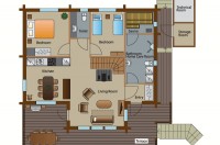 Коттедж VILLA VUOKATTI 3 (100 м2, 3 спальни,  на 6+4 чел.)
